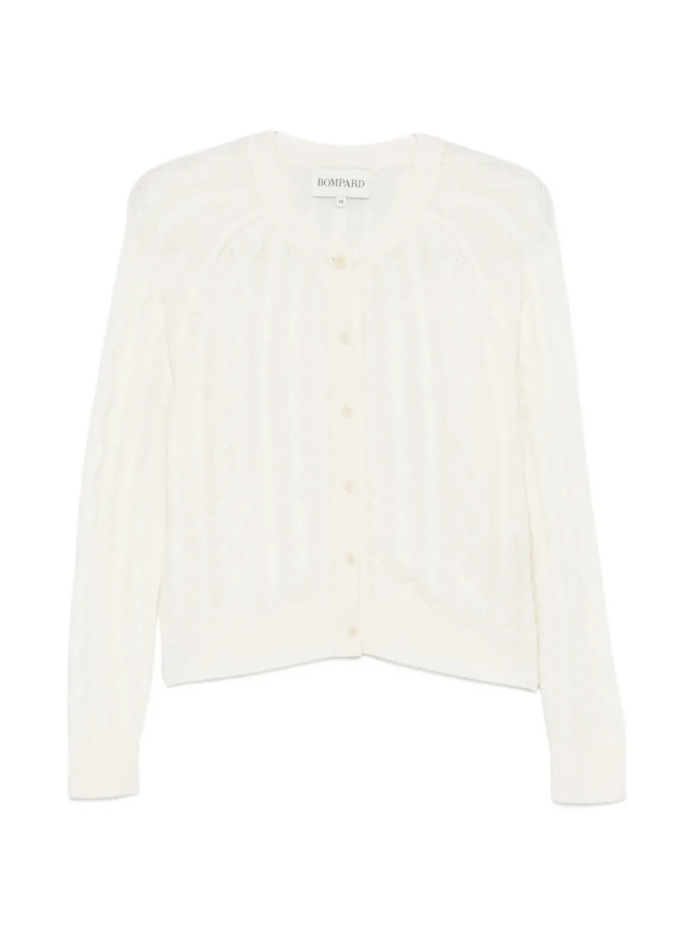 BOMPARD cable-knit button cardigan - Bianco