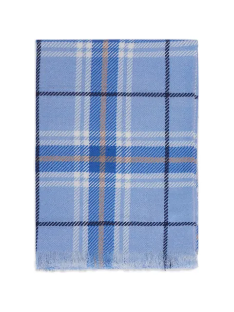 BOMPARD tartan fringed scarf
