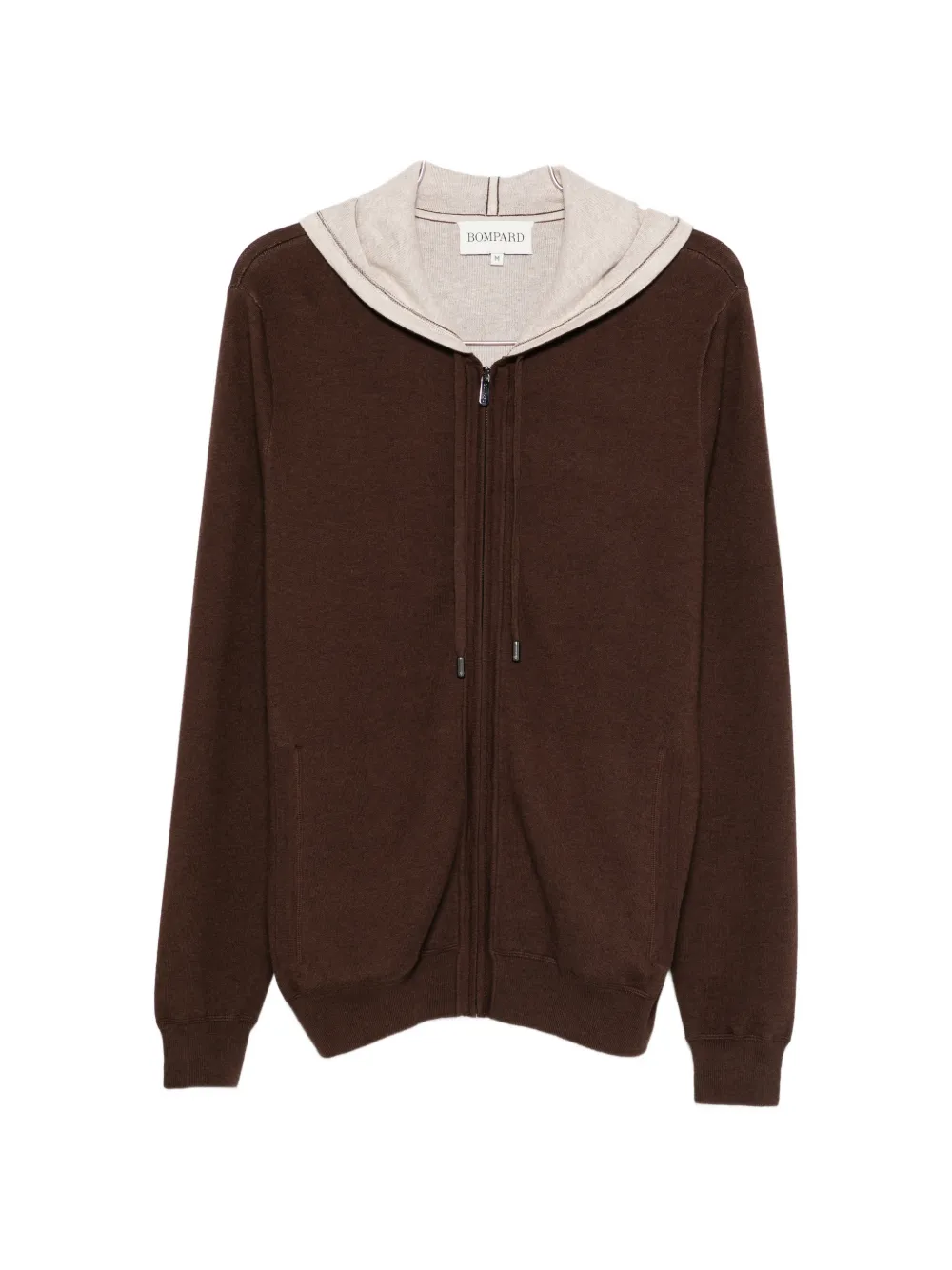 BOMPARD zip-up hoodie - Marrone