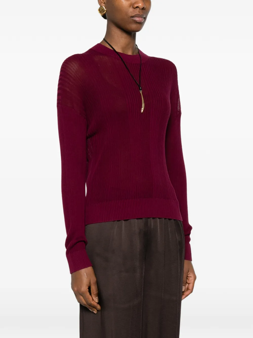  Bompard Round-neck Jumper - Red 