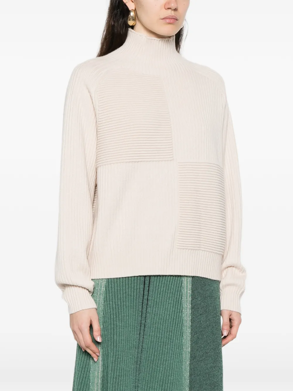  Bompard Ottoman Ribbed Sweater - Neutrals 