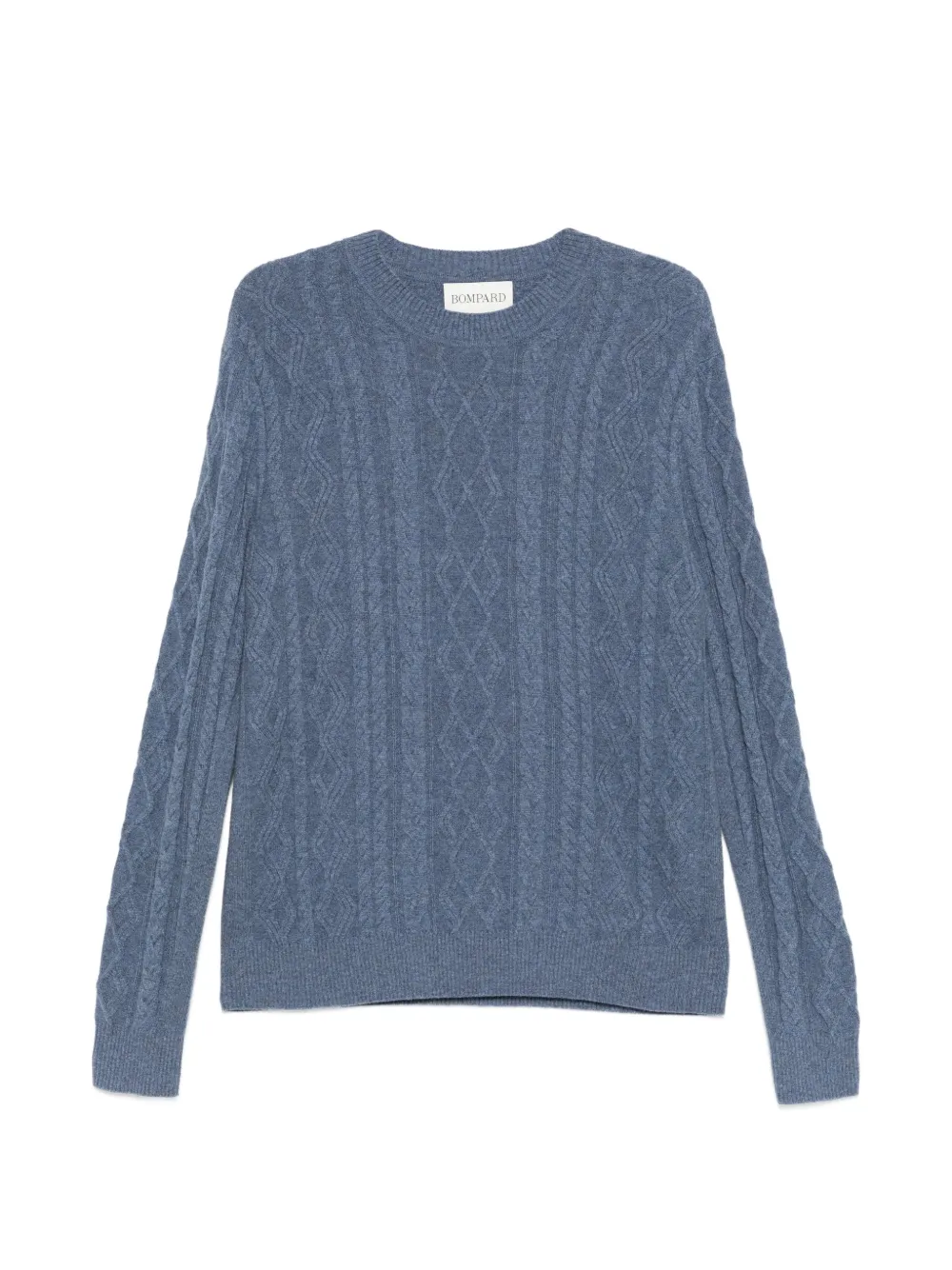 BOMPARD cable-knit crew-neck sweater - Blu