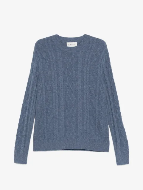 BOMPARD cable-knit crew-neck sweater