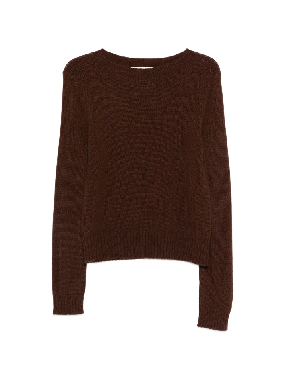 Bompard Round-neck Sweater In Burgundy