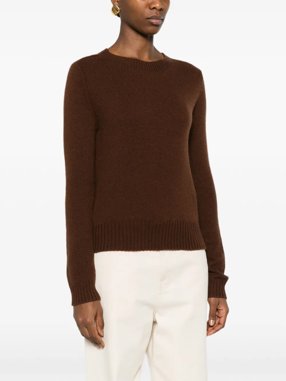  Bompard Round-neck Sweater - Brown 