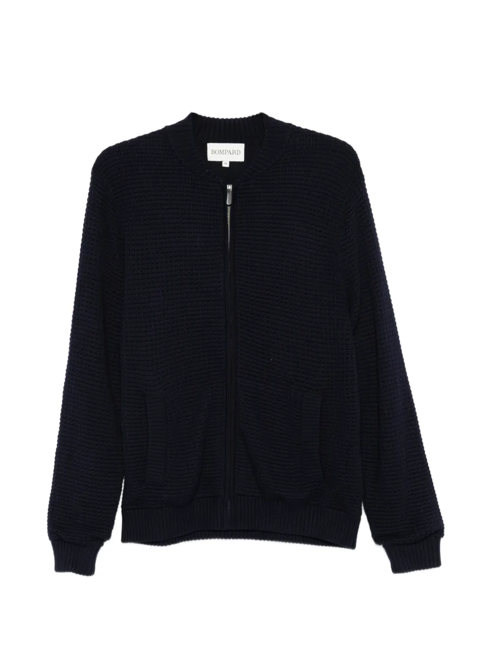 BOMPARD waffle-knit zipped cardigan - Blu