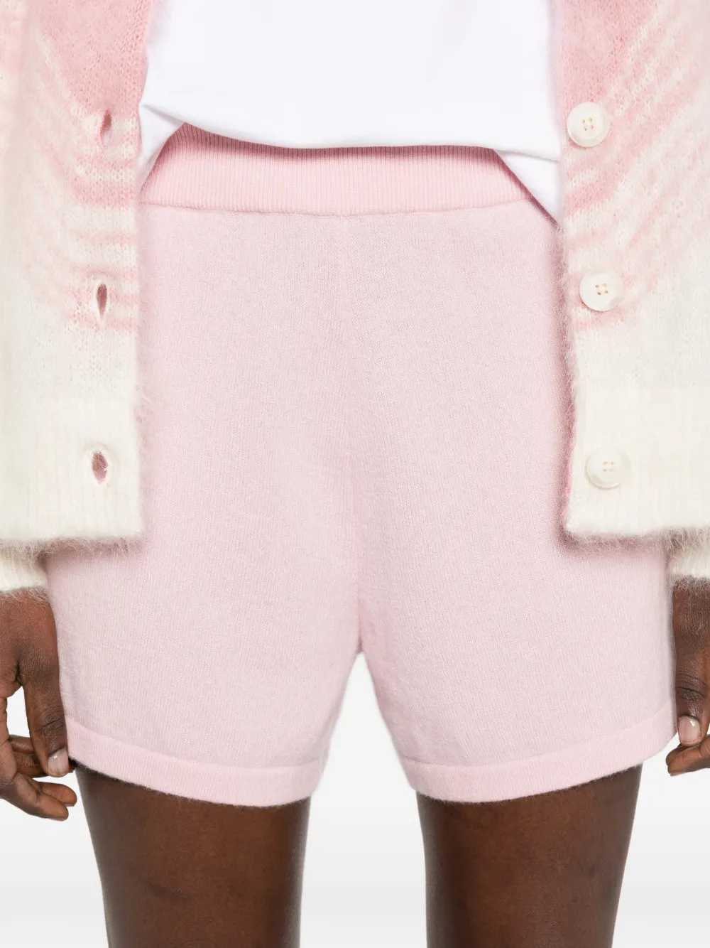BOMPARD Shorts met elastische taille Roze