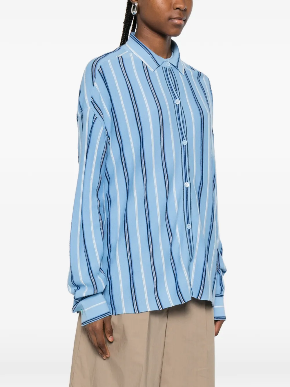  Bompard Striped Shirt - Blue 