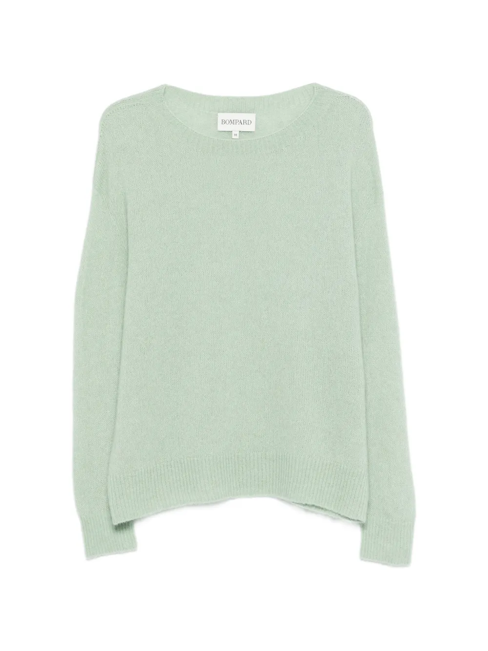 Bompard Round-neck Knit Sweater In Green