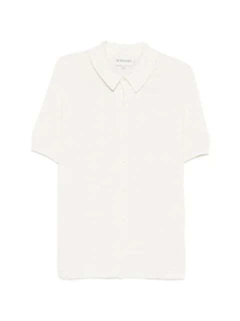 BOMPARD waffle-knit buttoned polo shirt