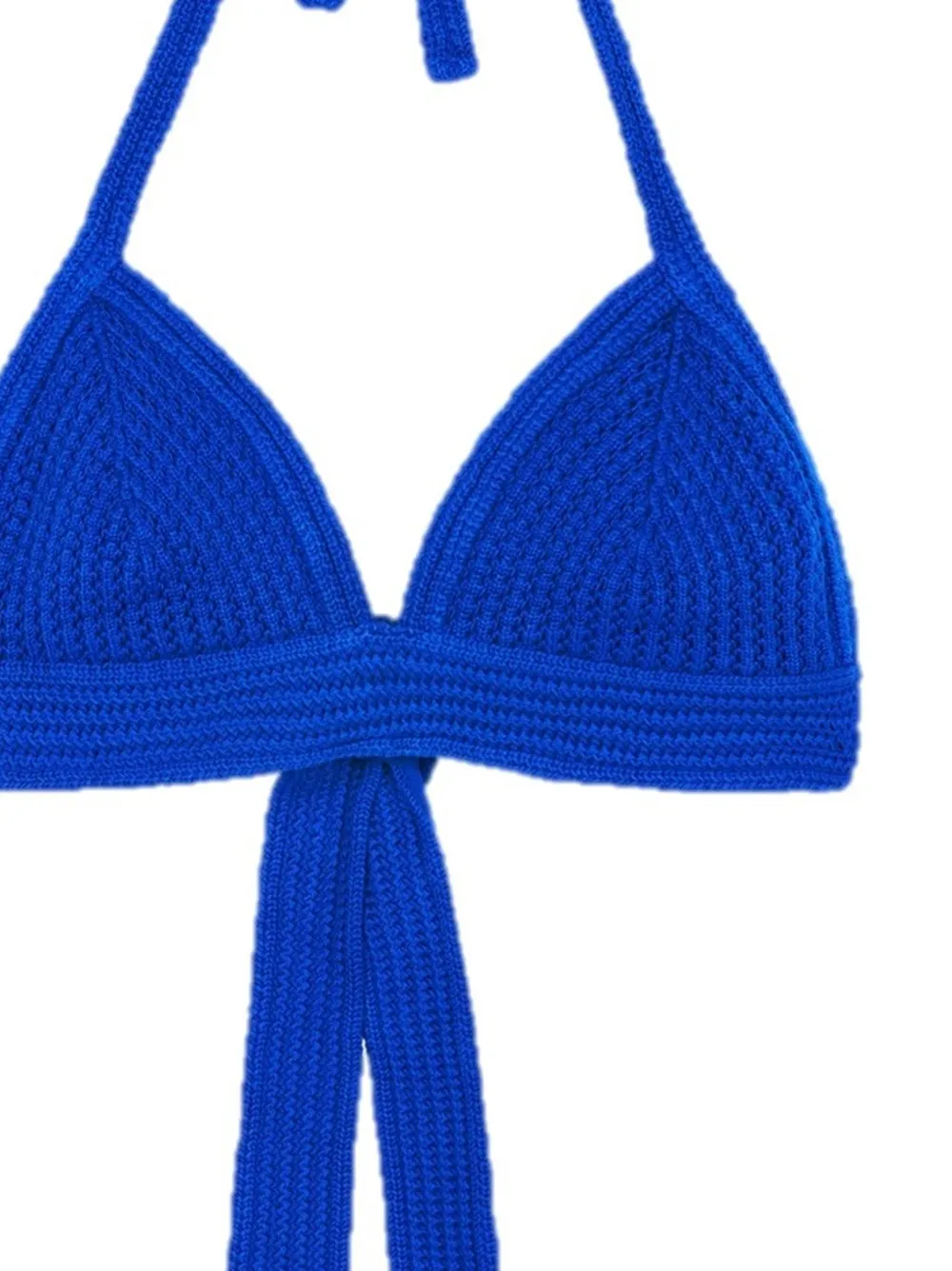  Bompard Top De Bikini Con Cuello En V - Azul 