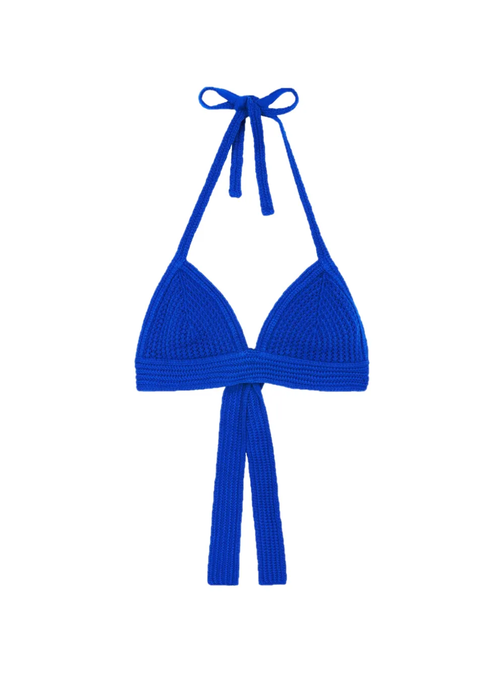 BOMPARD Top bikini con scollo a V - Blu