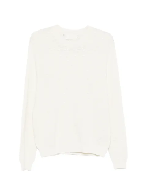 BOMPARD waffle-knit round-neck sweater