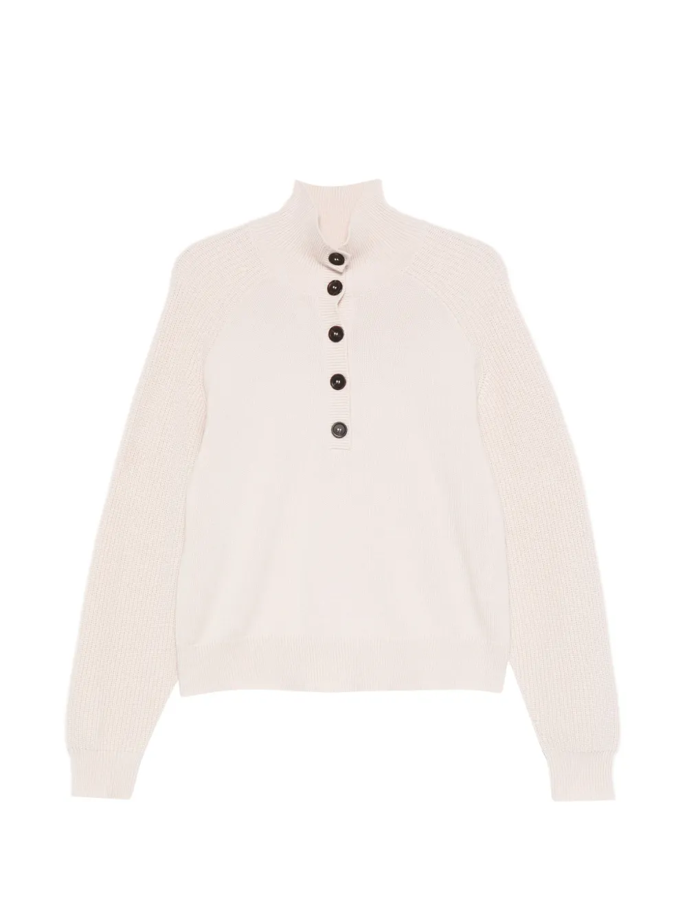 BOMPARD buttoned high-neck sweater - Toni neutri