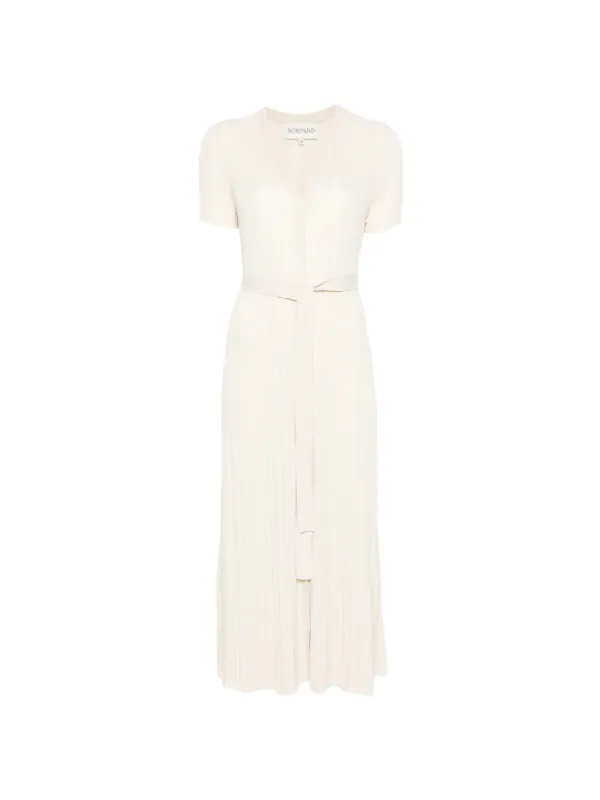 ribbed belted midi dress Kaia Belted Ribbed Midi Dress
