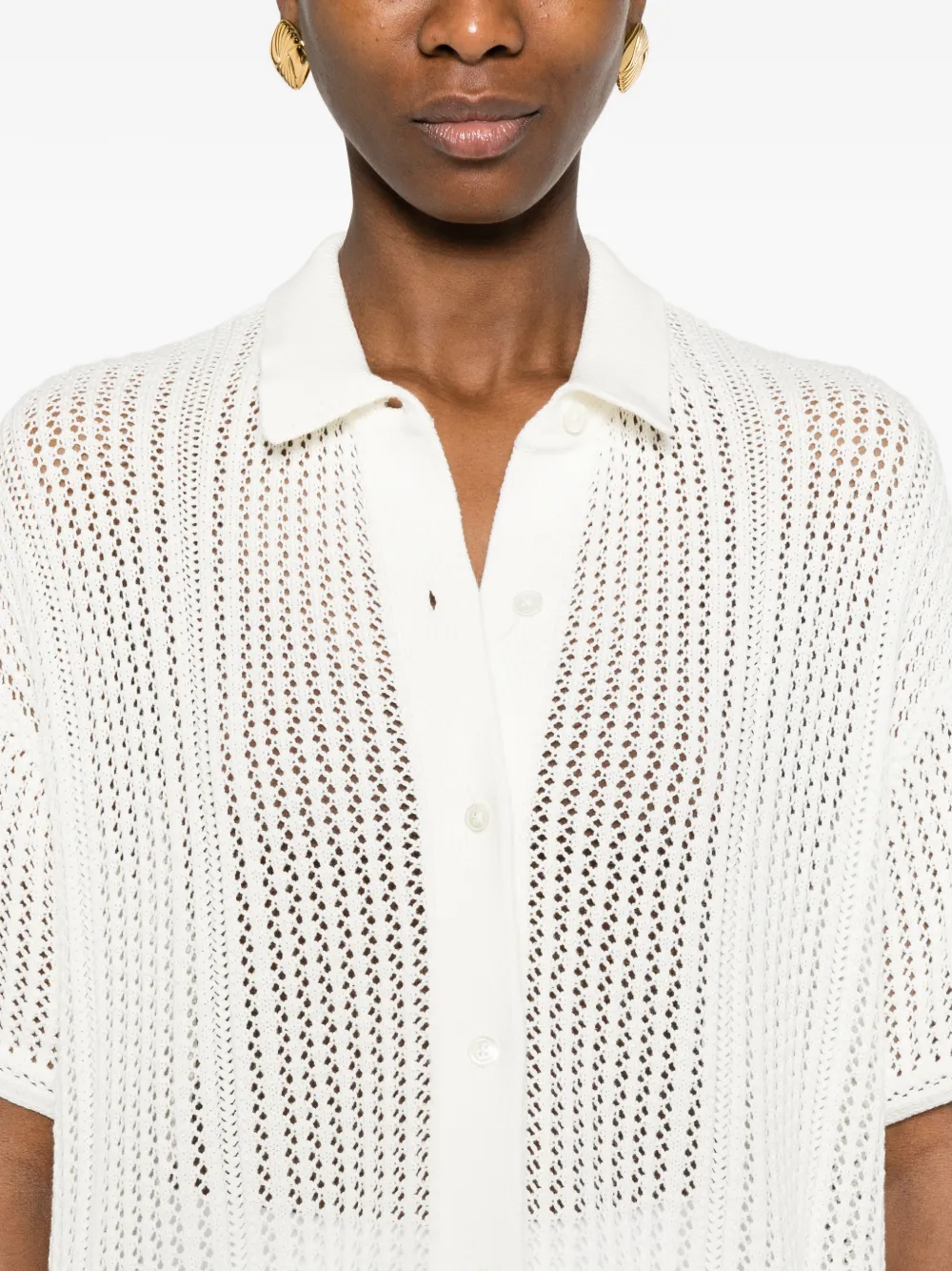 Crochet Polo Shirt