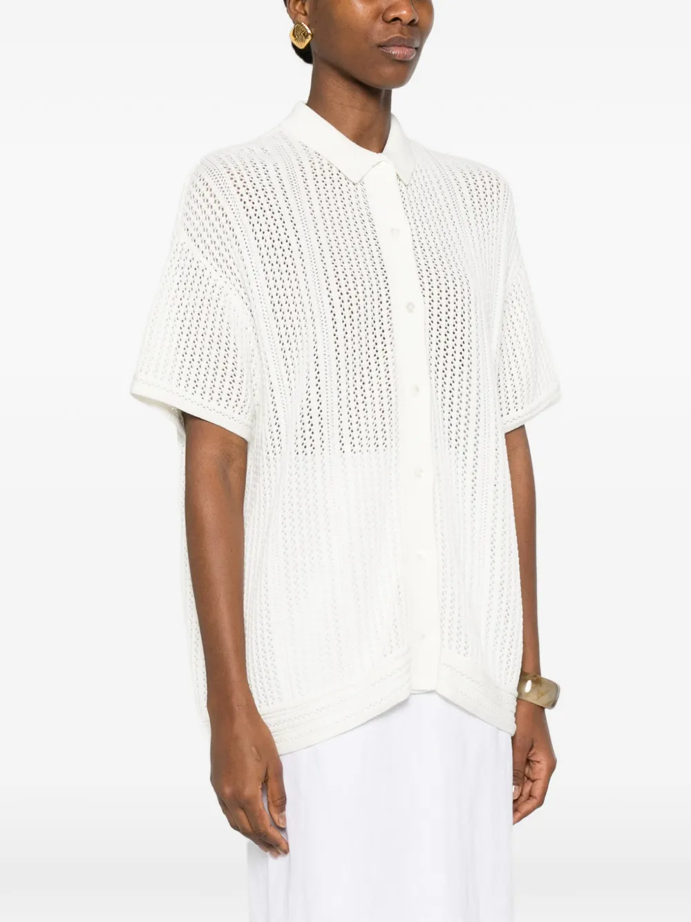 Crochet Polo Shirt