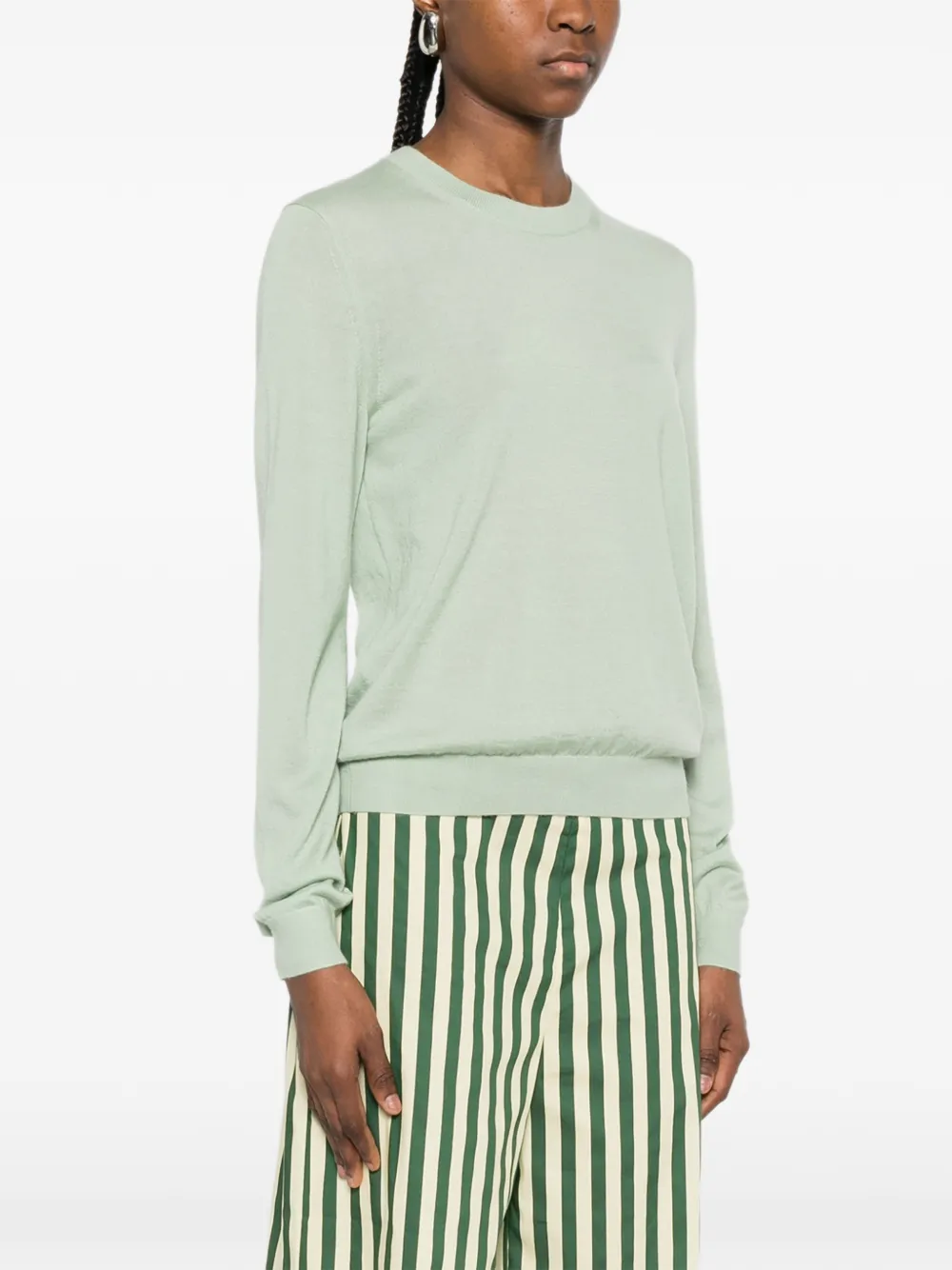  Bompard Round-neck Sweater - Green 