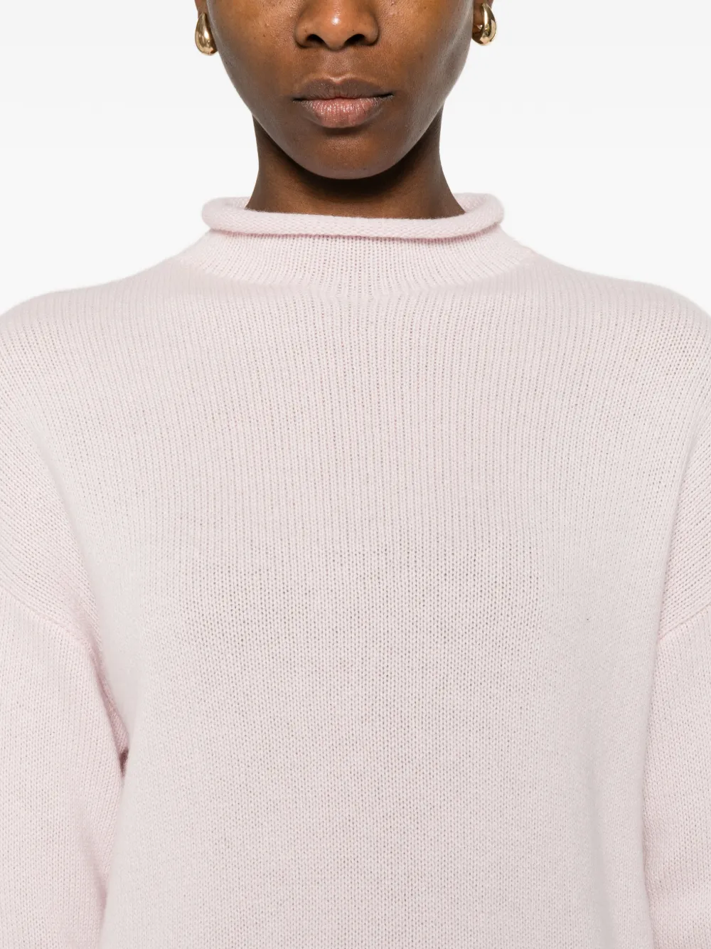 Ample Turtleneck Side Slits Sweater
