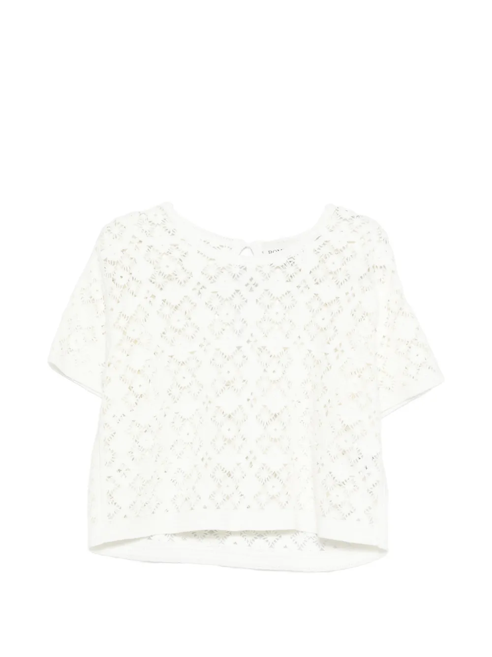 BOMPARD openwork crochet blouse - Bianco