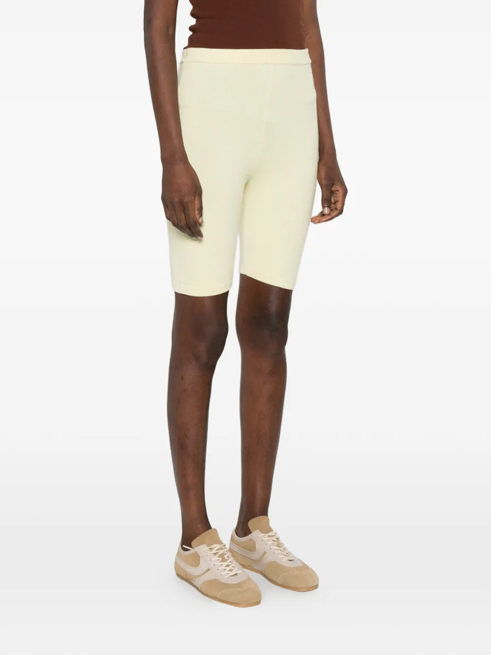  Bompard Elasticated-waist Shorts - Yellow 