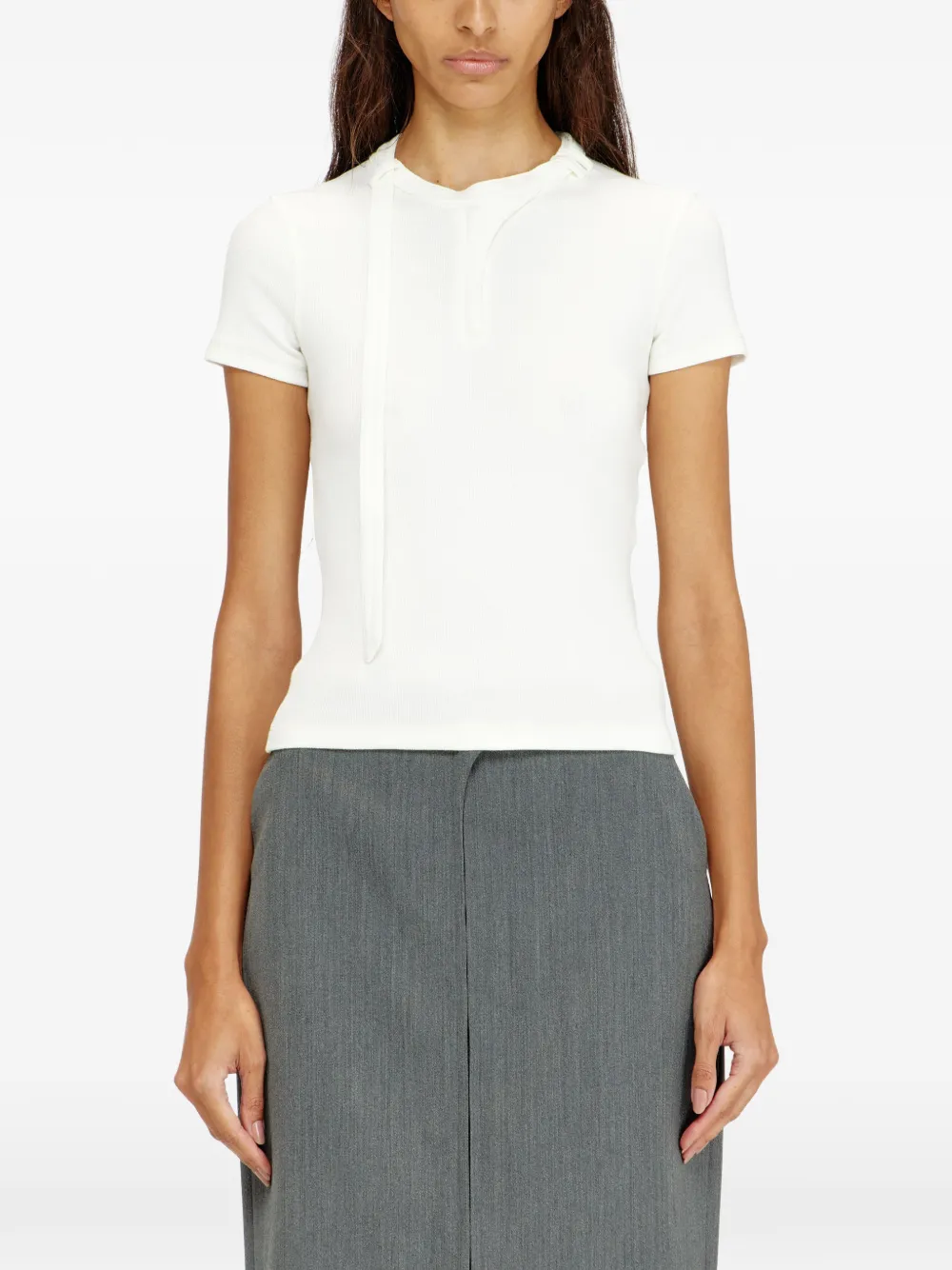  Diesel T-iaras Neck-strap Top - White 