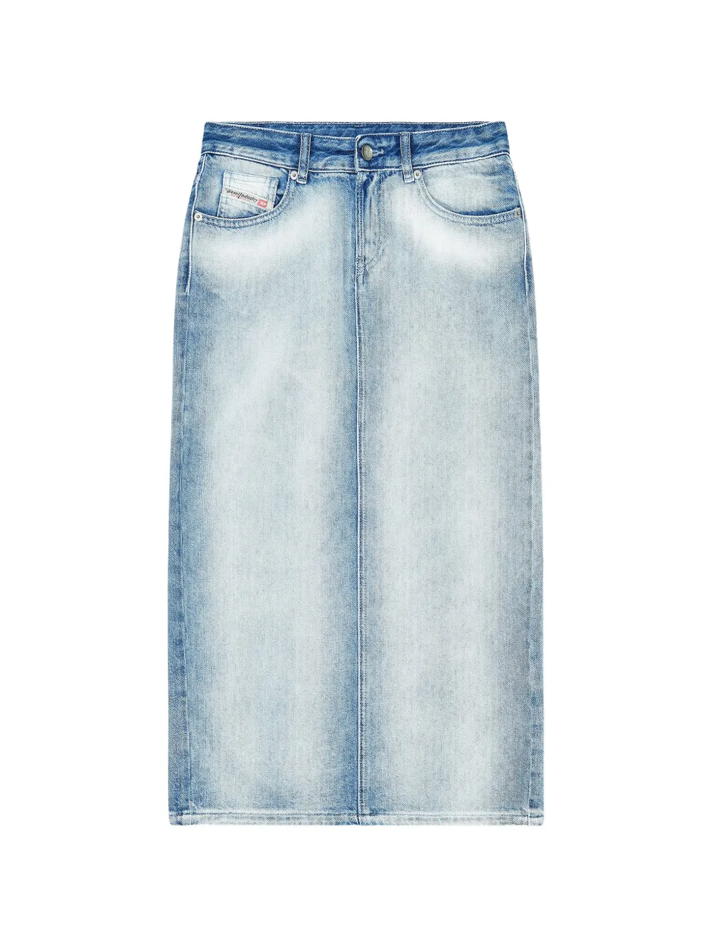 Diesel De-Skye-Fsi five-pocket midi denim skirt - Blu