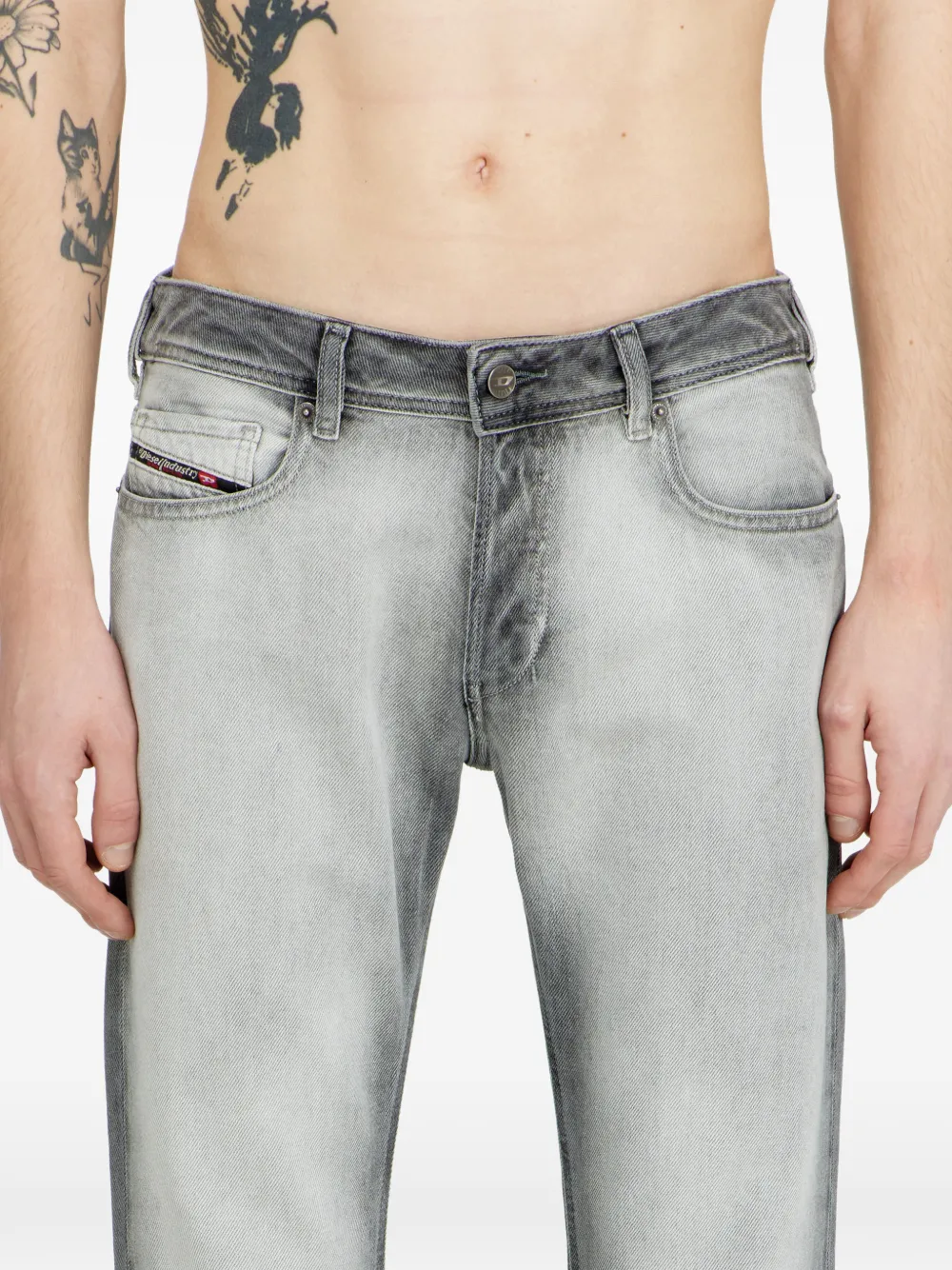 Diesel 2007 Zatiny bootcut jeans Grijs
