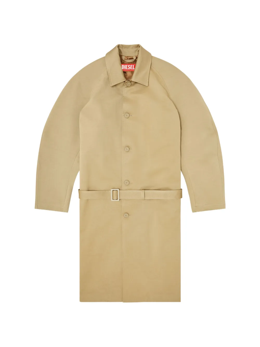 Diesel J-Roun belted trench coat - Toni neutri