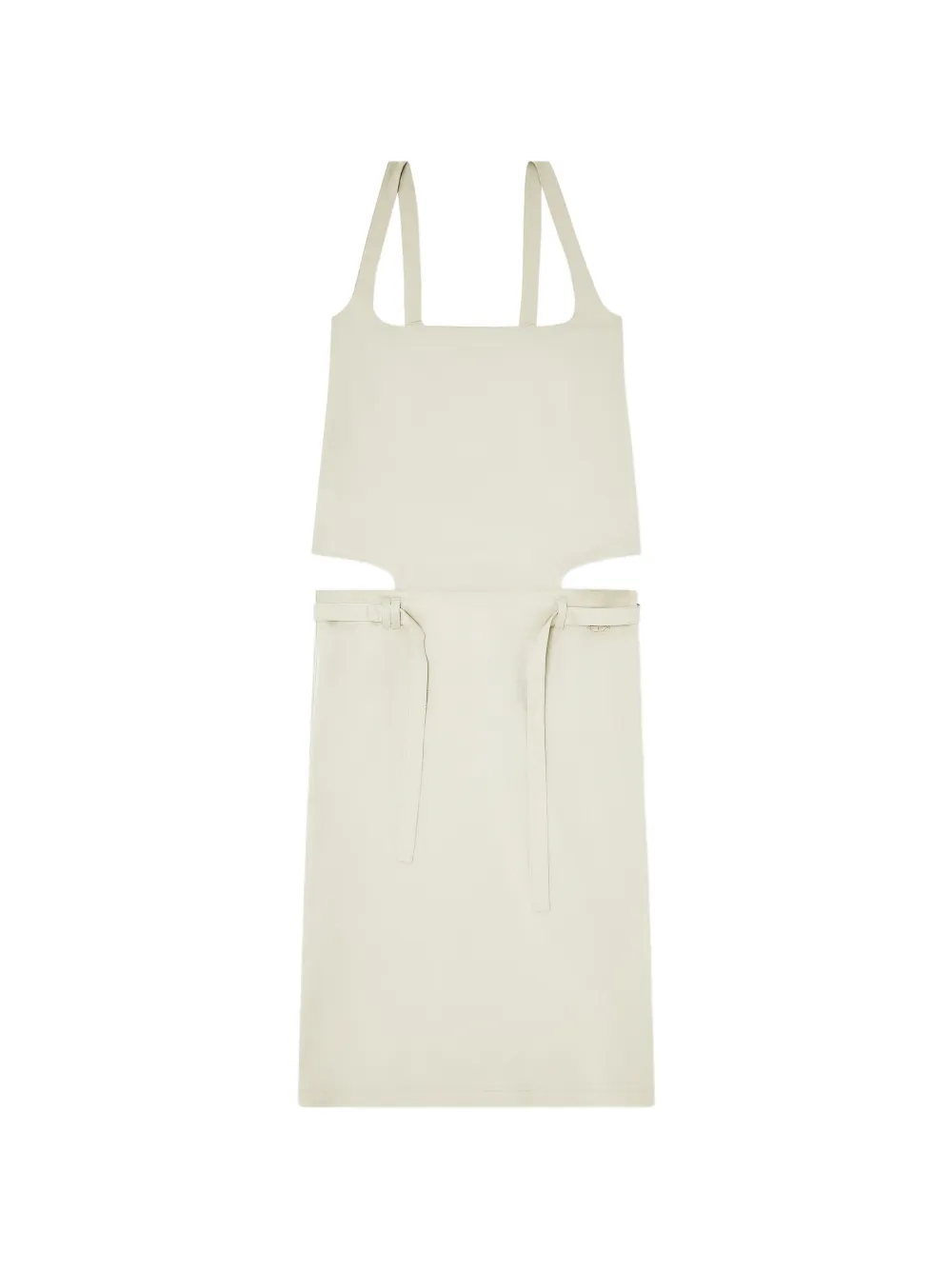 Diesel D-Sana square-neck tie-strap midi dress - Neutrals