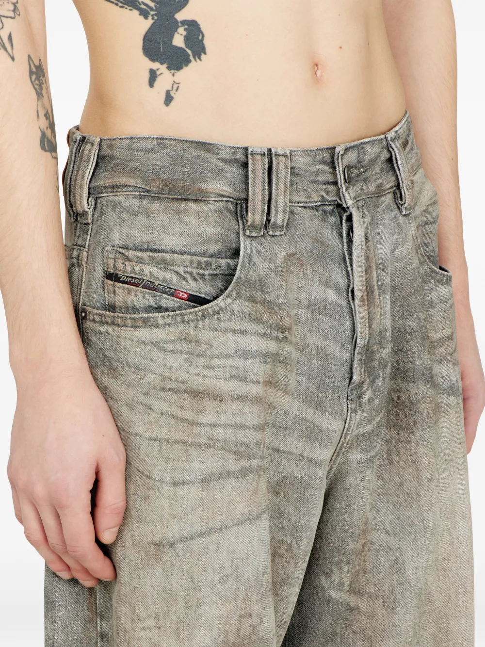 Diesel 1997 D-Enim straight jeans Grijs