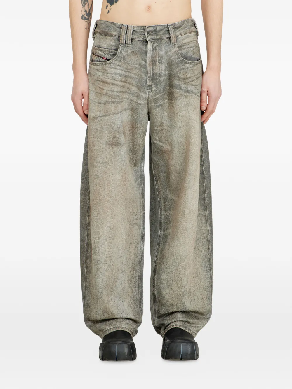 Diesel 1997 D-Enim straight jeans Grijs
