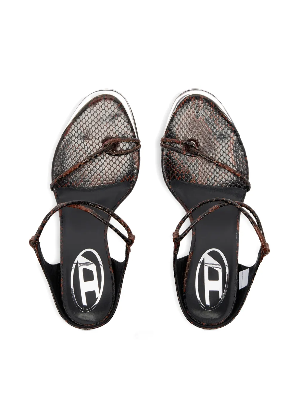 Diesel D-Diam's Infra Lace 90 sandalen Bruin