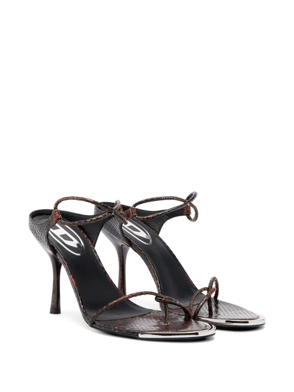 Diesel D-Diam's Infra Lace 90 sandalen Bruin
