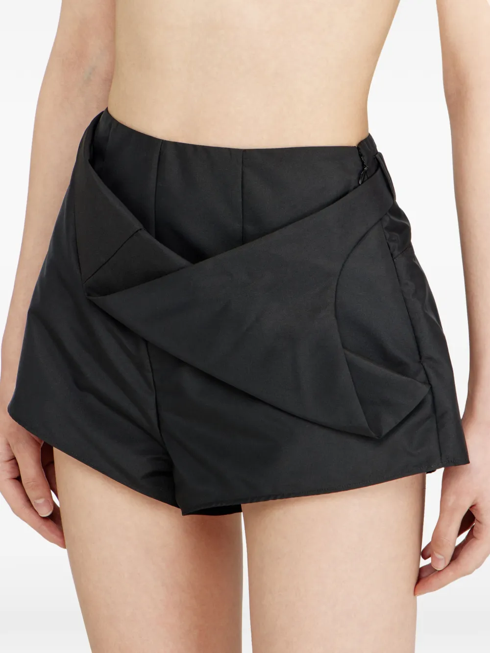 Diesel P-Sarto shorts met gewikkeld effect Zwart