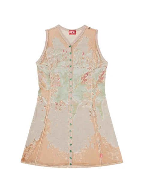 Diesel D-Alfio abstract-pattern mini dress