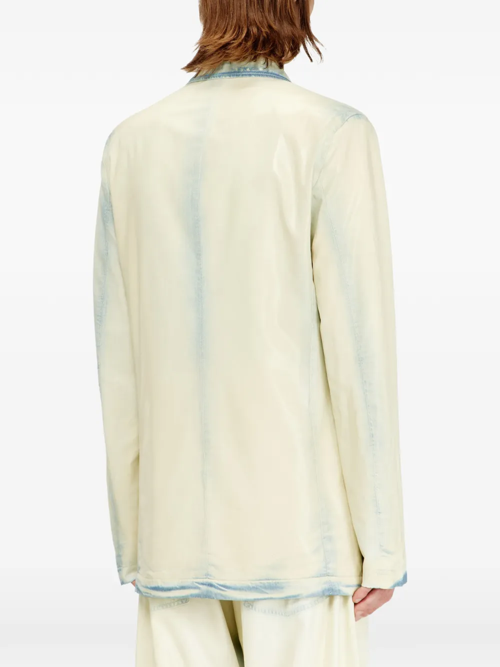 Diesel X-Ray denim blazer met gebleekt effect Beige