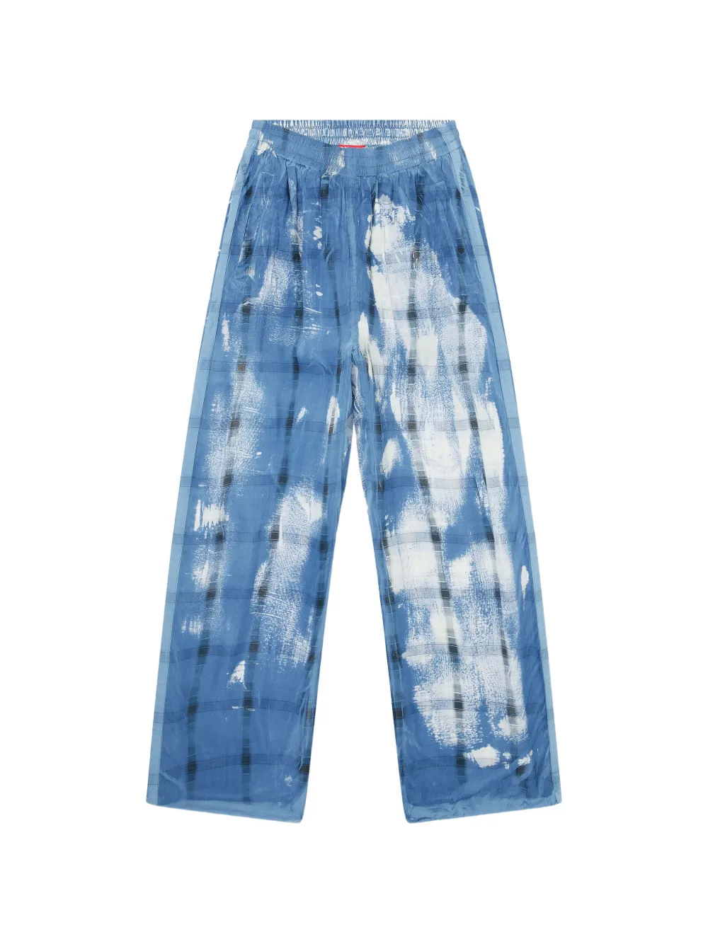 Diesel P-Olly check-pattern trousers - Blu