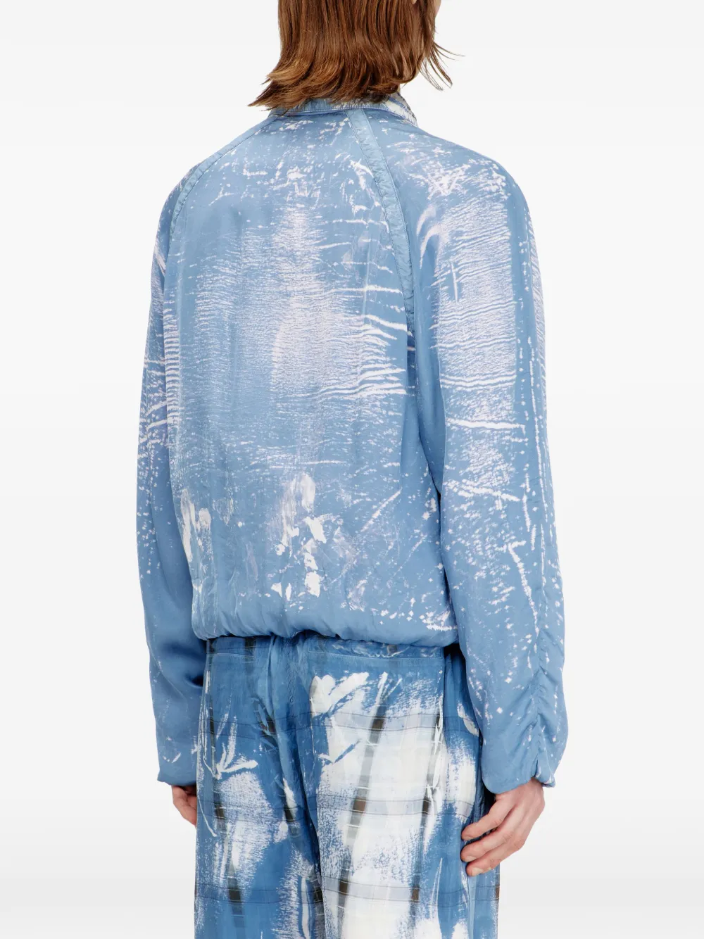 Diesel J-Orion bomberjack met polokraag Blauw