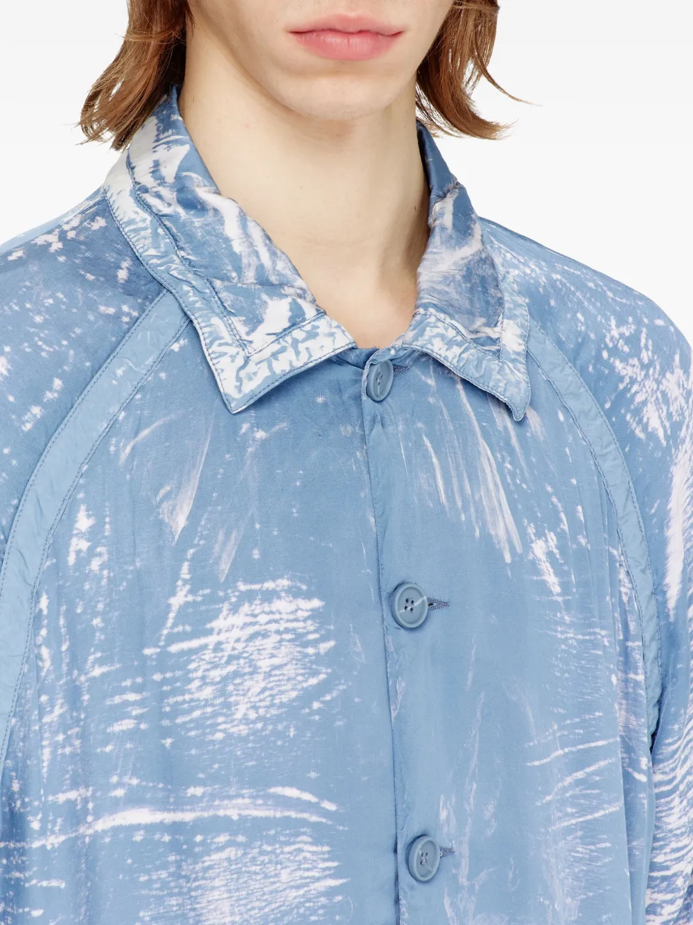 Diesel J-Orion bomberjack met polokraag Blauw