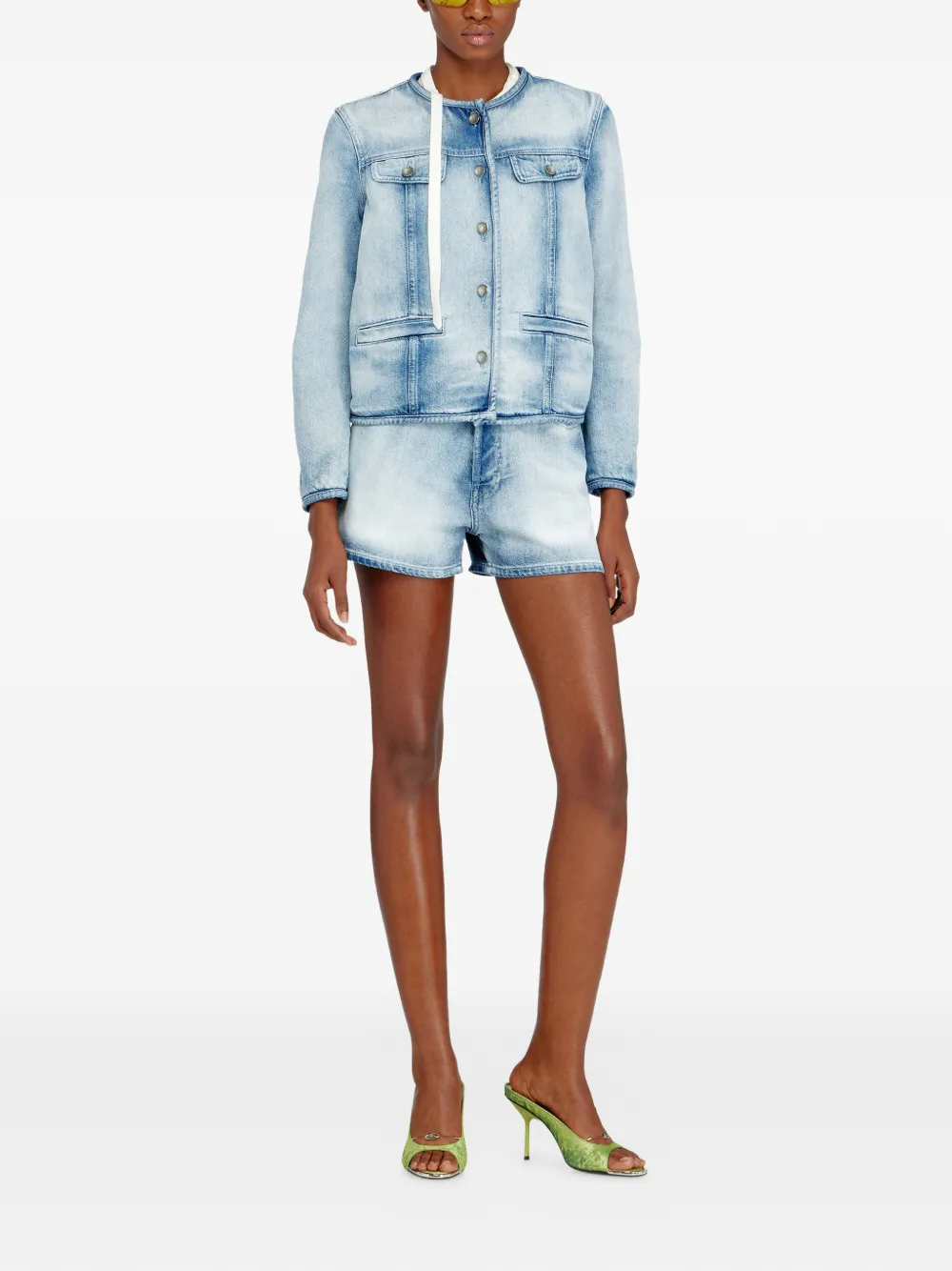 Diesel De-Grafy-Fsi1 denim jack Blauw
