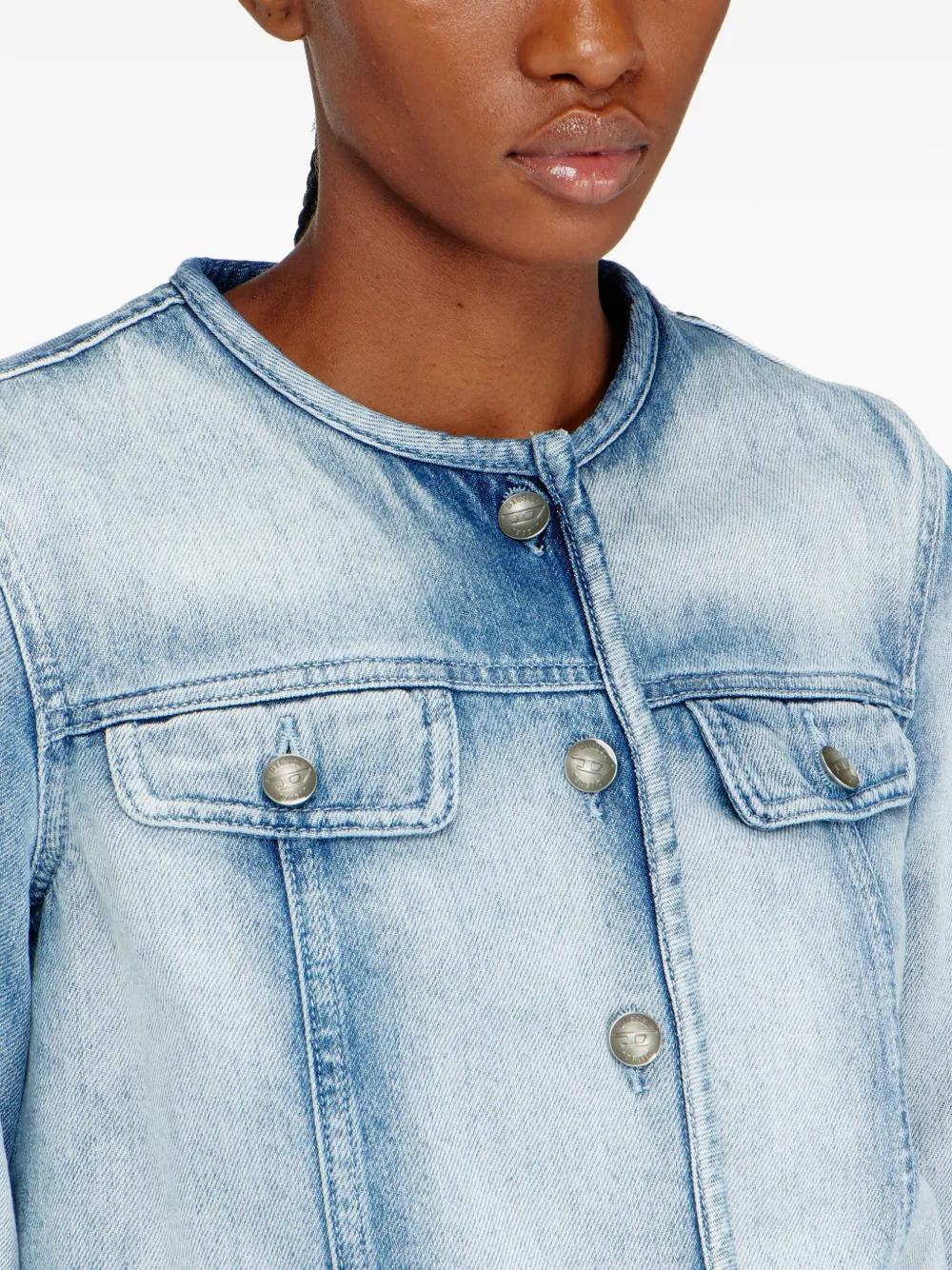 Diesel De-Grafy-Fsi1 denim jack Blauw