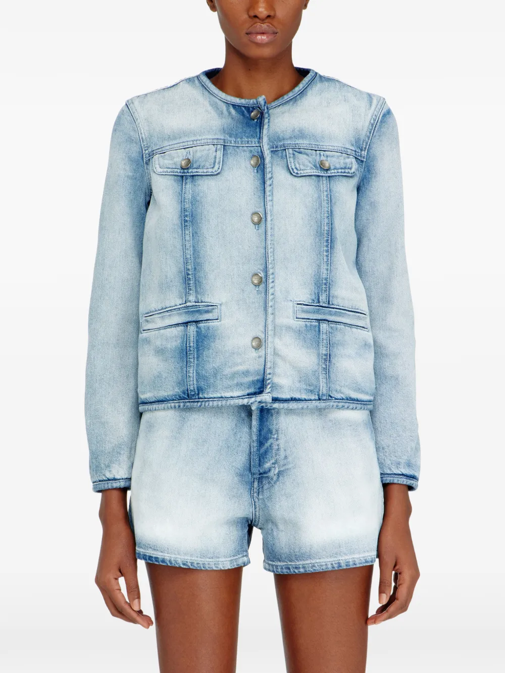 Diesel De-Grafy-Fsi1 denim jack Blauw