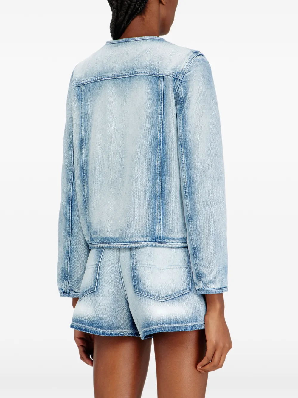 Diesel De-Grafy-Fsi1 denim jack Blauw