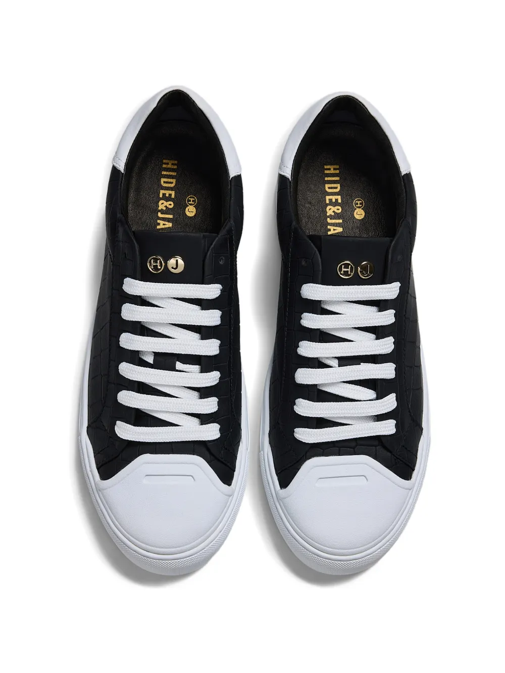 Hide&Jack Essence sneakers met textuur Zwart