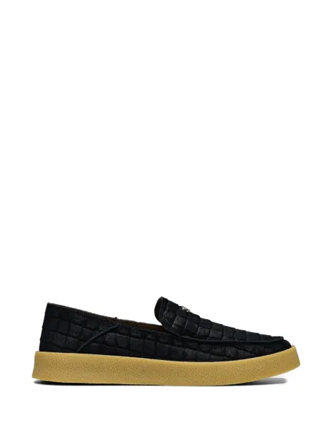 Hide&Jack crocodile-effect slip-on sneakers
