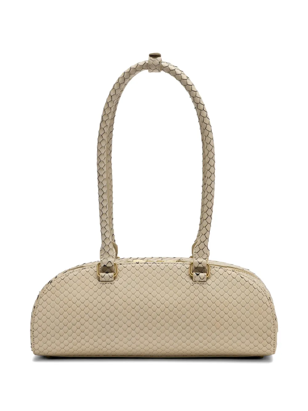 Diesel Dome schoudertas met logo-reliëf Beige