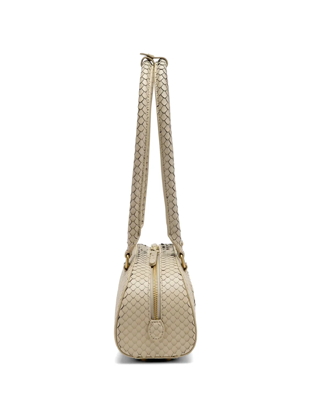 Diesel Dome schoudertas met logo-reliëf Beige