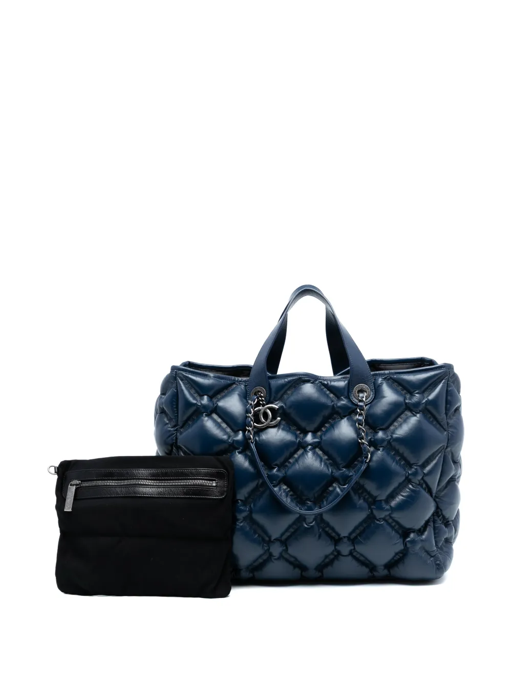 2016-2017 Large Quilted Leather Chesterfield Shopping Tote Satchel