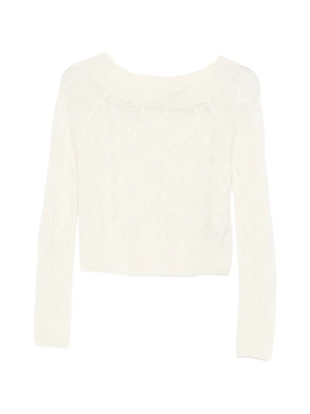 Ermanno Scervino Maglione con lavorazione intrecciata - Toni neutri